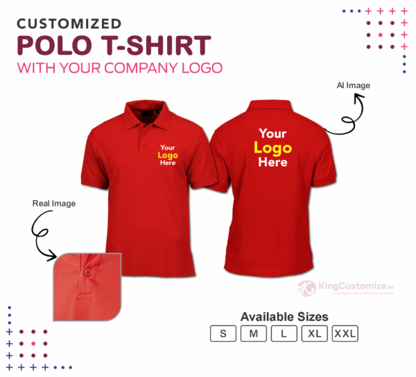 Polo T-Shirt With Your Company Logo |  Printed T - Shirts